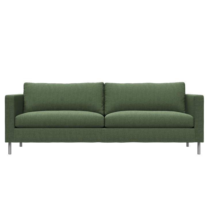 Alex 2,5-sits soffa - Noah 38 dark green-aluminium - Fogia