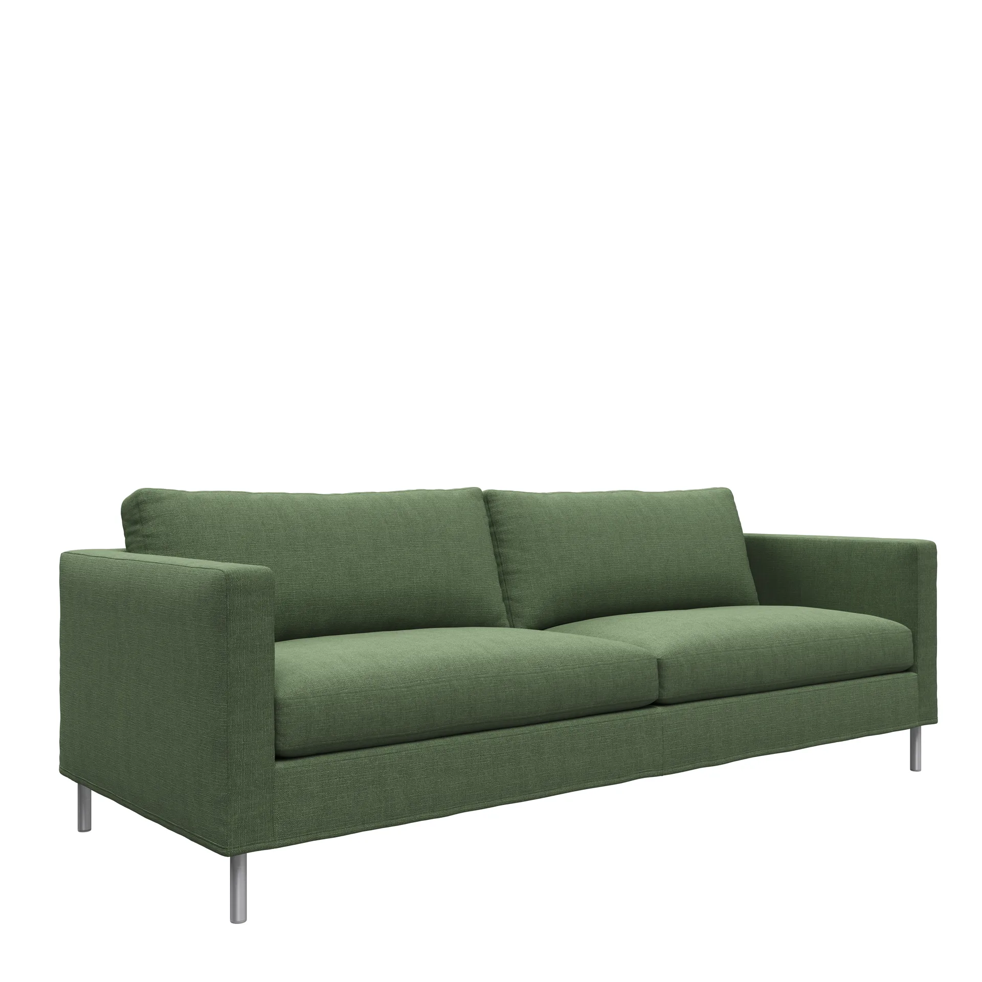 Alex 2,5-sits soffa, Noah 38 dark green-aluminium Fogia
