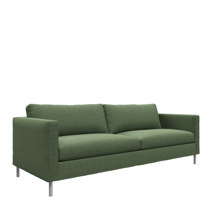 Alex 2,5-sits soffa, Noah 38 dark green-aluminium Fogia