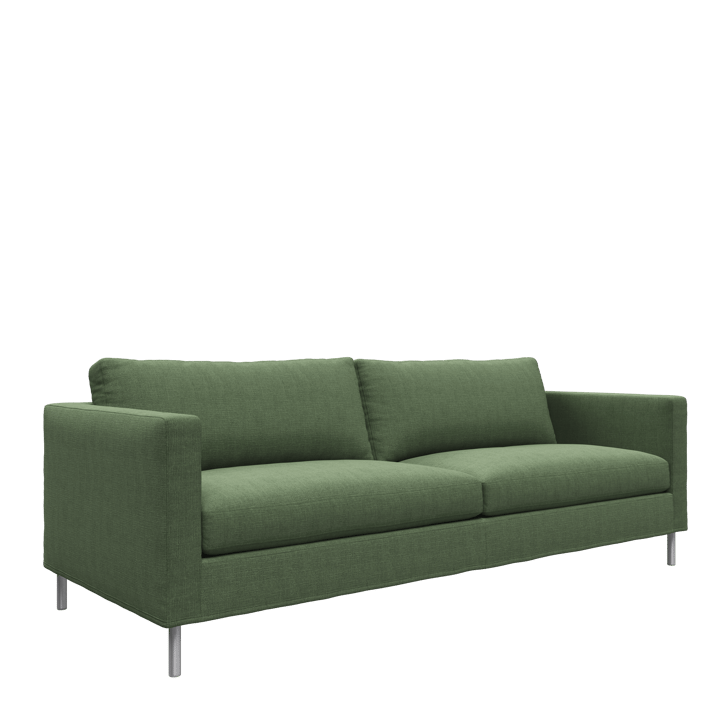 Alex 2,5-sits soffa - Noah 38 dark green-aluminium - Fogia