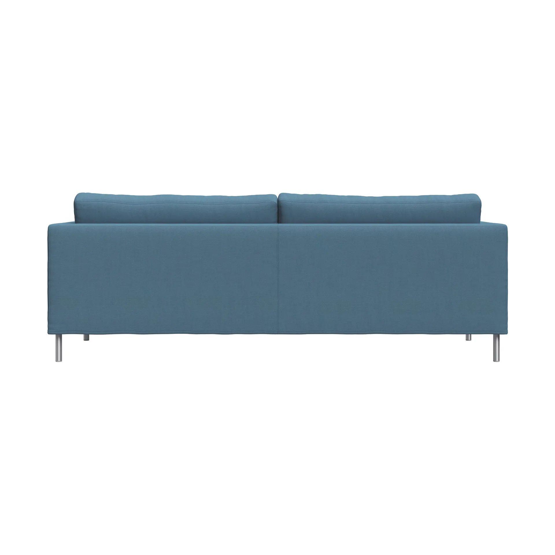 Alex 2,5-sits soffa, Tyg Hiro Light Blue-aluminiumben Fogia