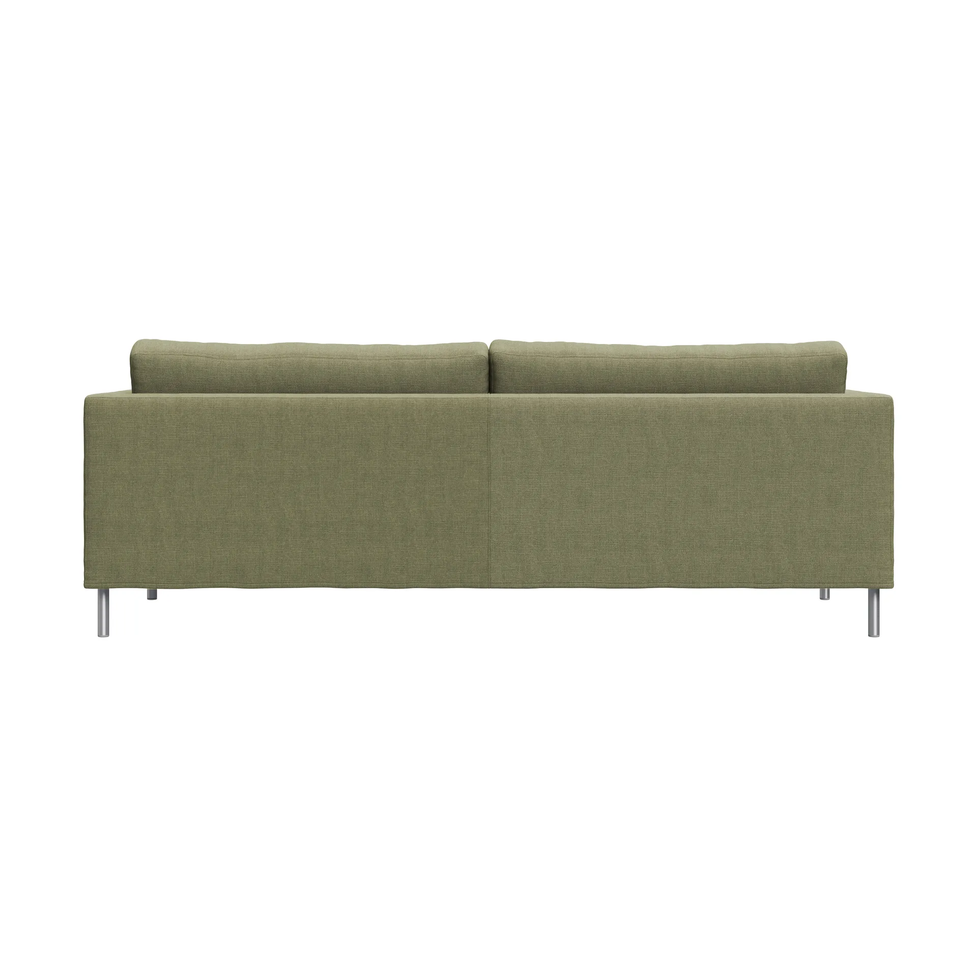 Alex 2,5-sits soffa, Tyg Hiro Lightgreen-aluminiumben Fogia