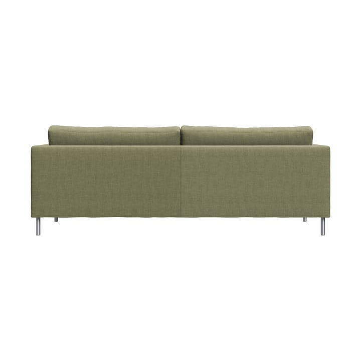 Alex 2,5-sits soffa, Tyg Hiro Lightgreen-aluminiumben Fogia