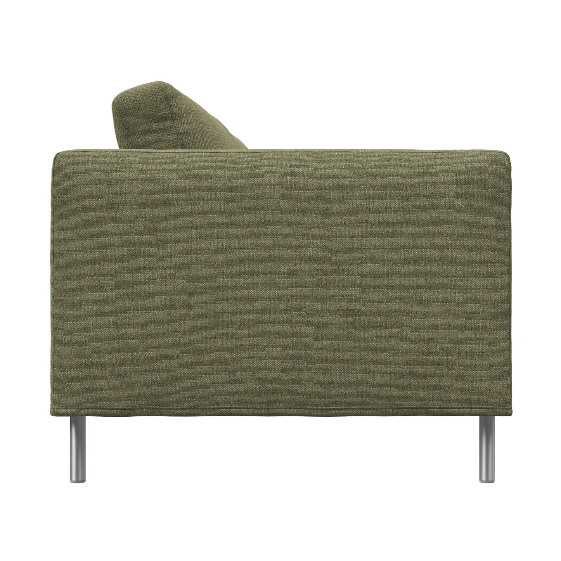 Alex 2,5-sits soffa, Tyg Hiro Lightgreen-aluminiumben Fogia