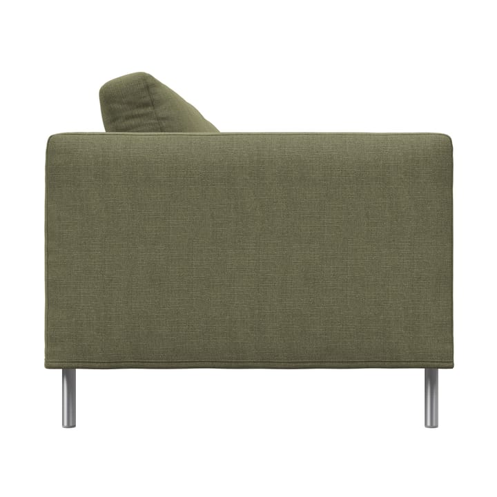Alex 2,5-sits soffa, Tyg Hiro Lightgreen-aluminiumben Fogia
