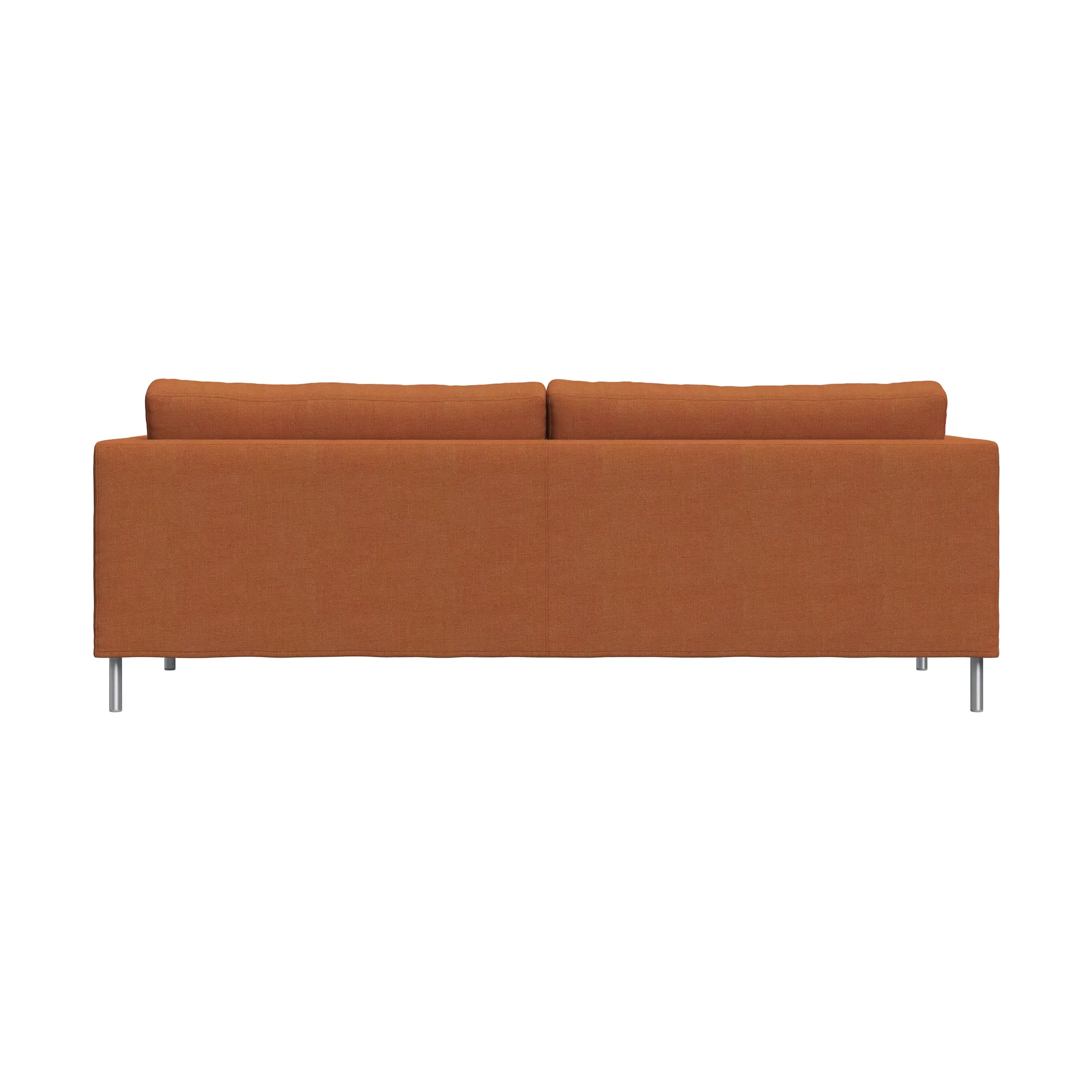 Alex 2,5-sits soffa, Tyg Hiro Rustred-aluminiumben Fogia