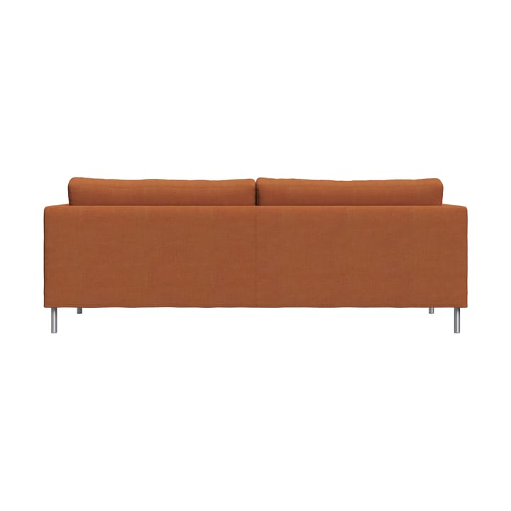 Alex 2,5-sits soffa, Tyg Hiro Rustred-aluminiumben Fogia