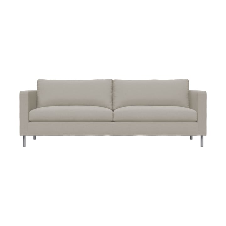 Alex 2,5-sits soffa - Tyg Hiro Sand-aluminiumben - Fogia