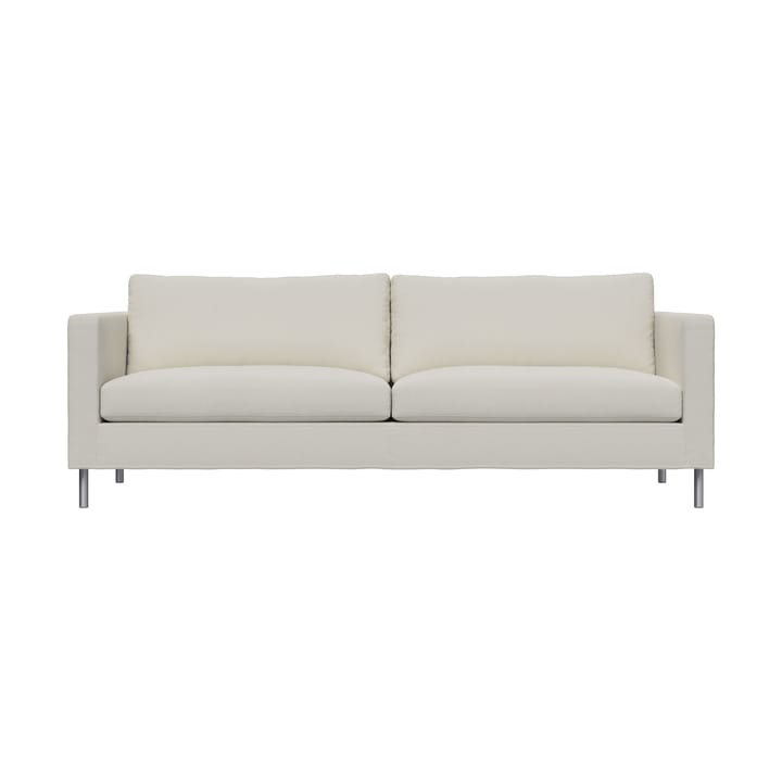 Alex 2,5-sits soffa - Tyg Hiro White-aluminiumben - Fogia