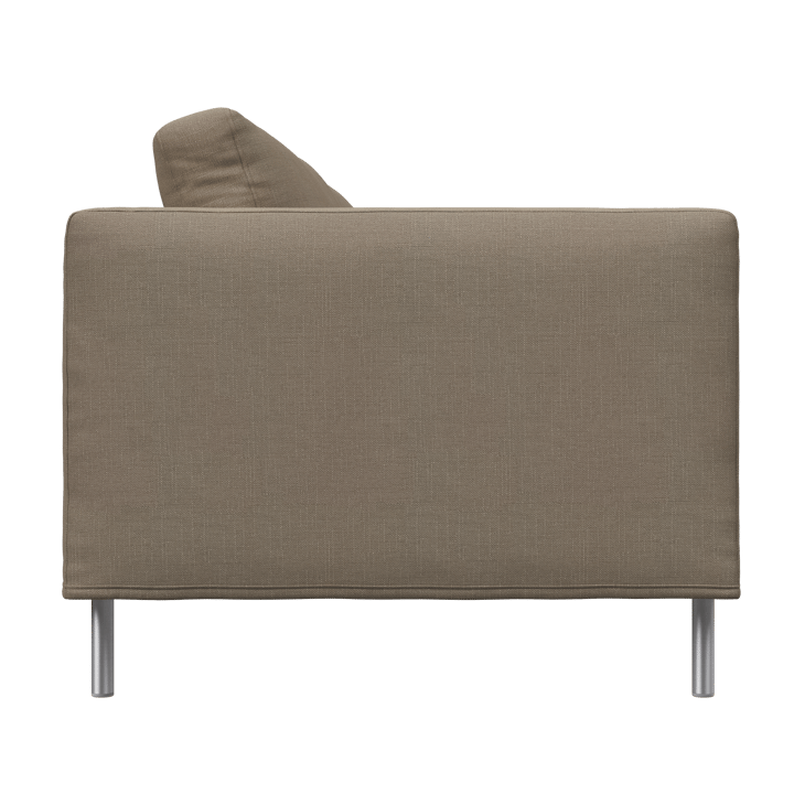 Alex 2,5-sits soffa, tyg noah 18 mole, aluminiumben Fogia