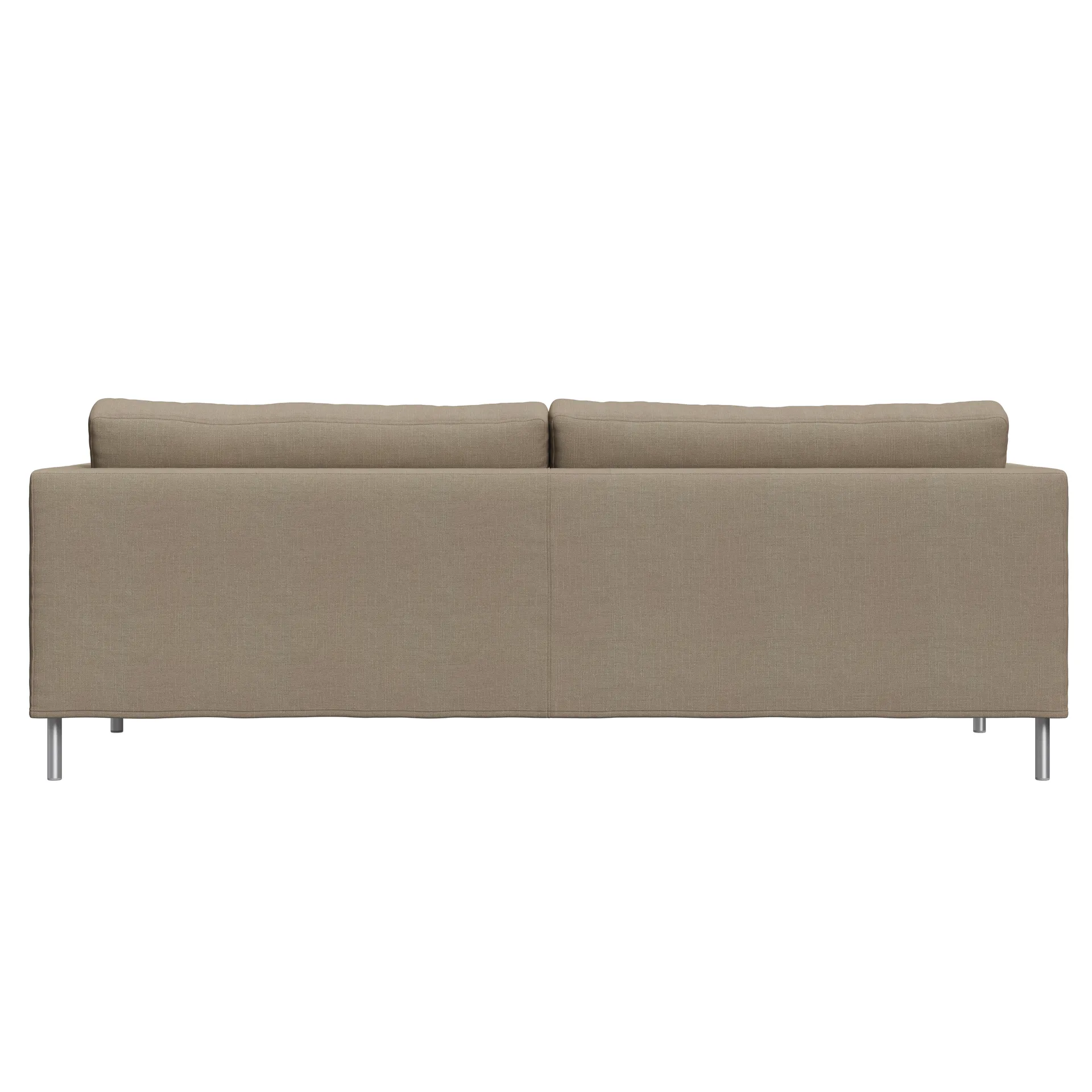 Alex 2,5-sits soffa, tyg noah 18 mole, aluminiumben Fogia