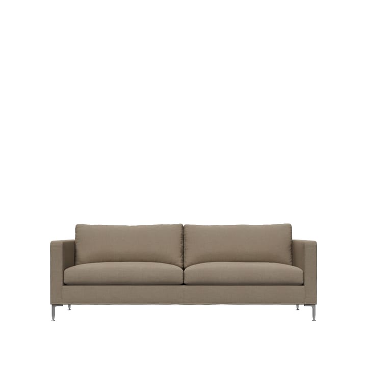 Alex 2,5-sits soffa - tyg noah 18 mole, aluminiumben - Fogia