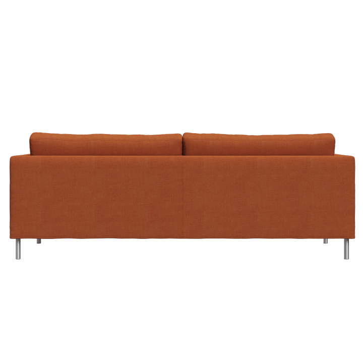 Alex 2,5-sits soffa, tyg noah 26 rust, aluminiumben Fogia