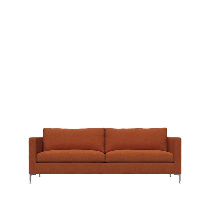 Alex 2,5-sits soffa - tyg noah 26 rust, aluminiumben - Fogia