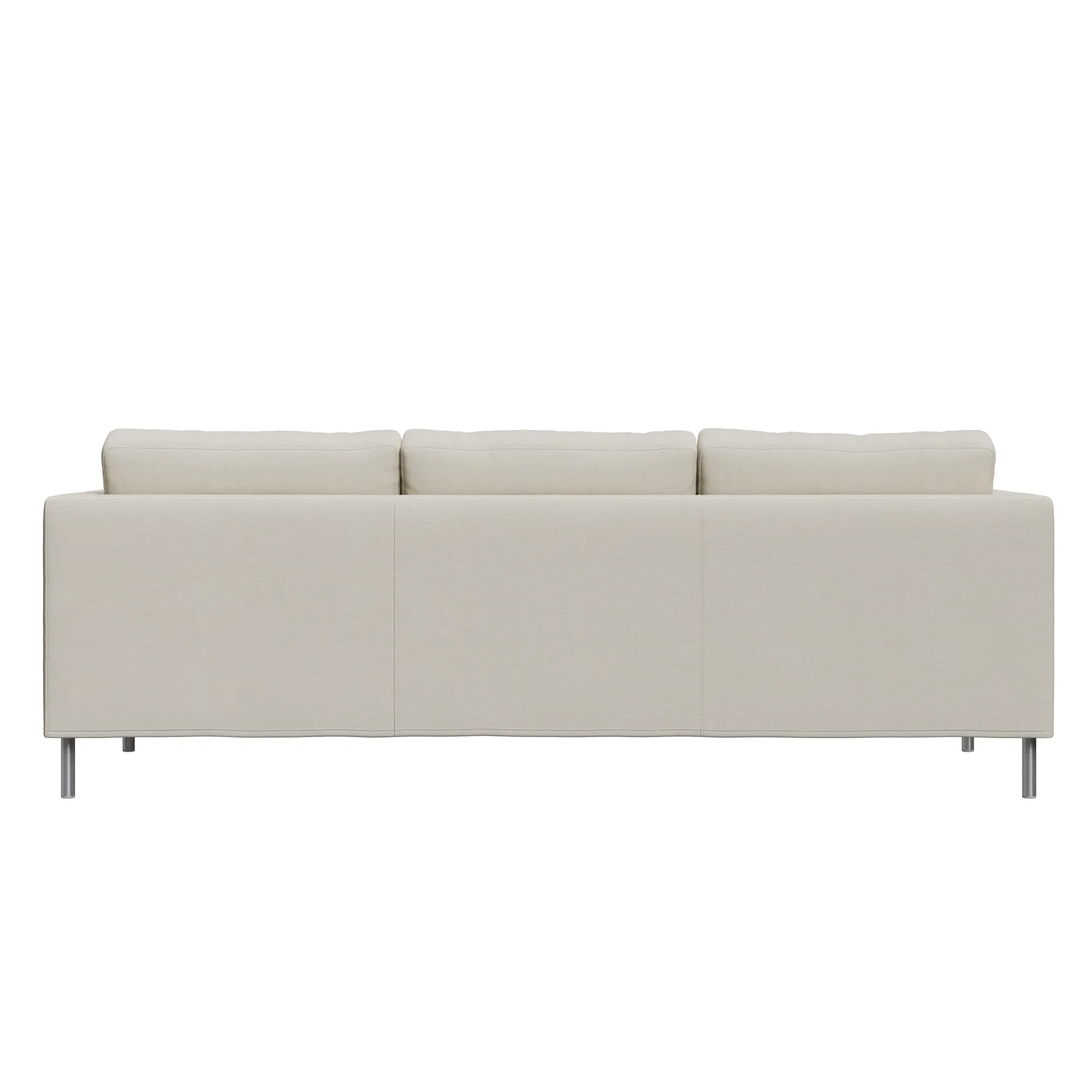 Alex 3-sits soffa, noah 07 light beige-aluminiumben Fogia