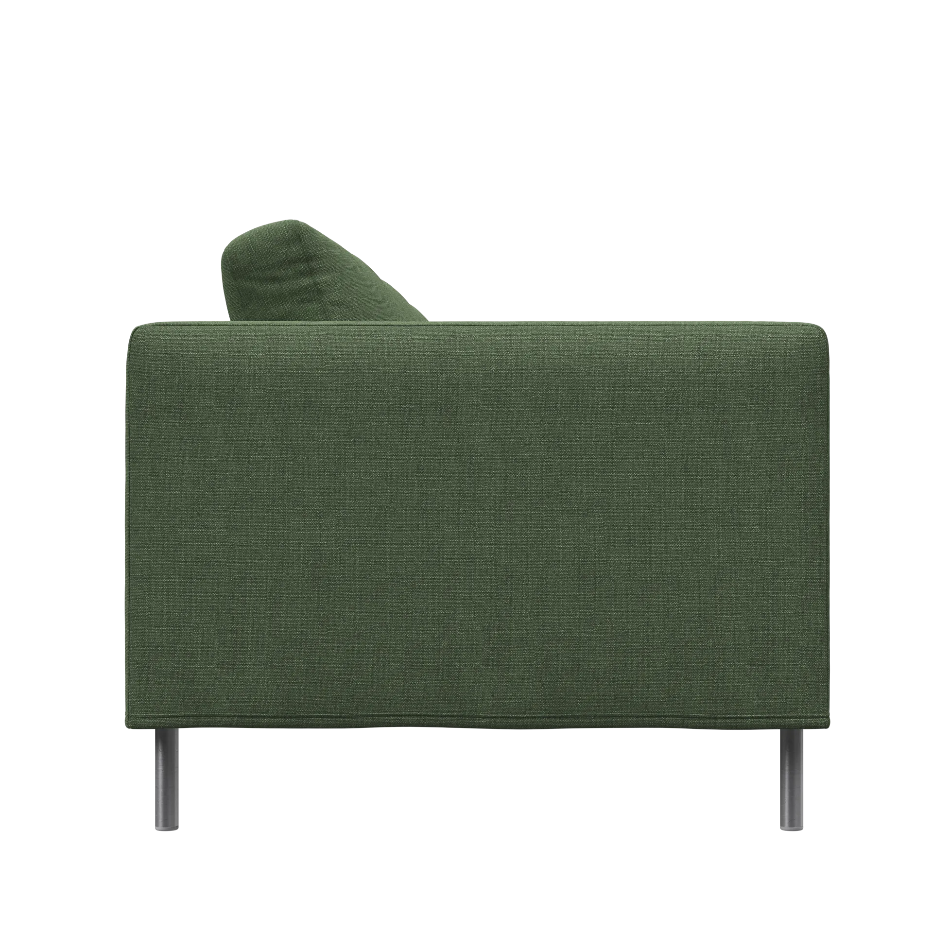 Alex 3-sits soffa, noah 38 dark green-aluminiumben Fogia