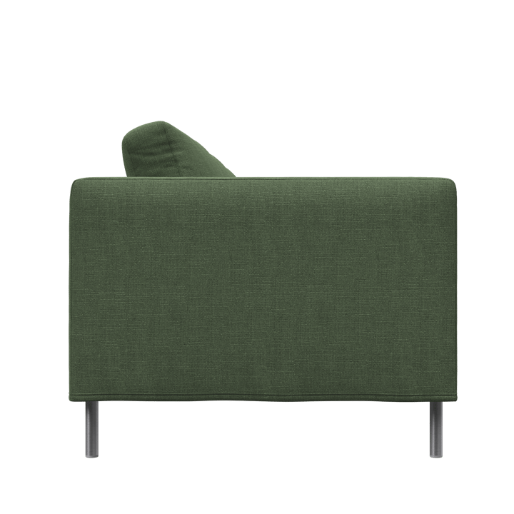 Alex 3-sits soffa, noah 38 dark green-aluminiumben Fogia