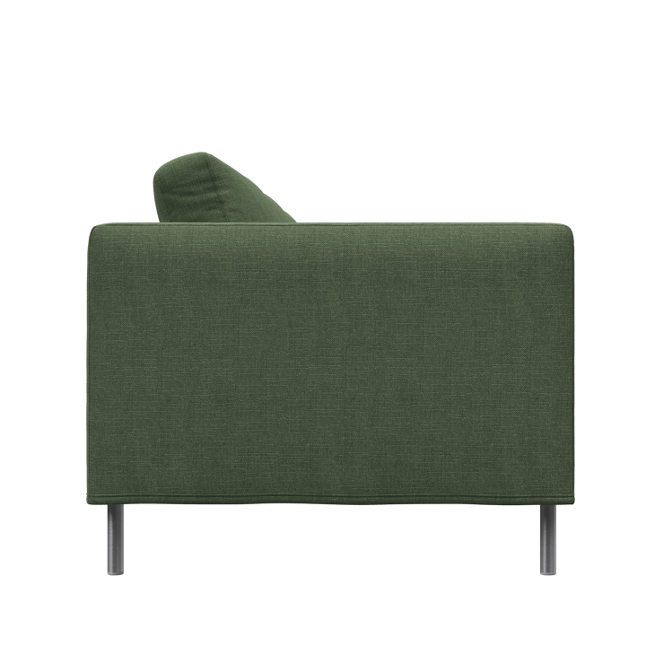 Alex 3-sits soffa - noah 38 dark green-aluminiumben - Fogia