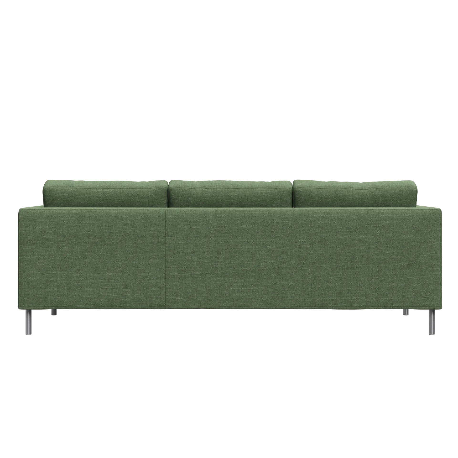 Alex 3-sits soffa, noah 38 dark green-aluminiumben Fogia