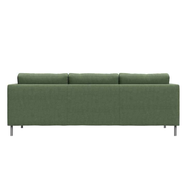 Alex 3-sits soffa, noah 38 dark green-aluminiumben Fogia