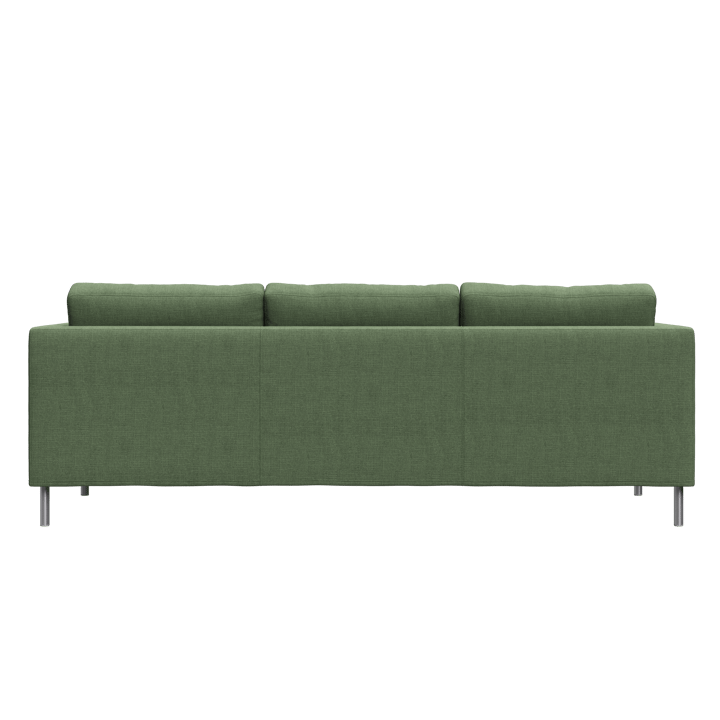 Alex 3-sits soffa - noah 38 dark green-aluminiumben - Fogia