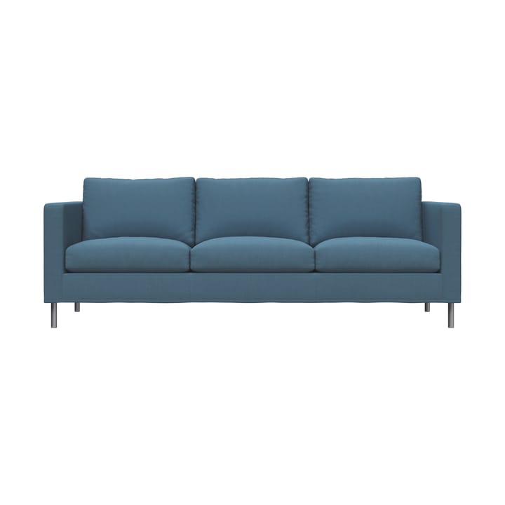 Alex 3-sits soffa - Tyg Hiro Light Blue-aluminiumben - Fogia