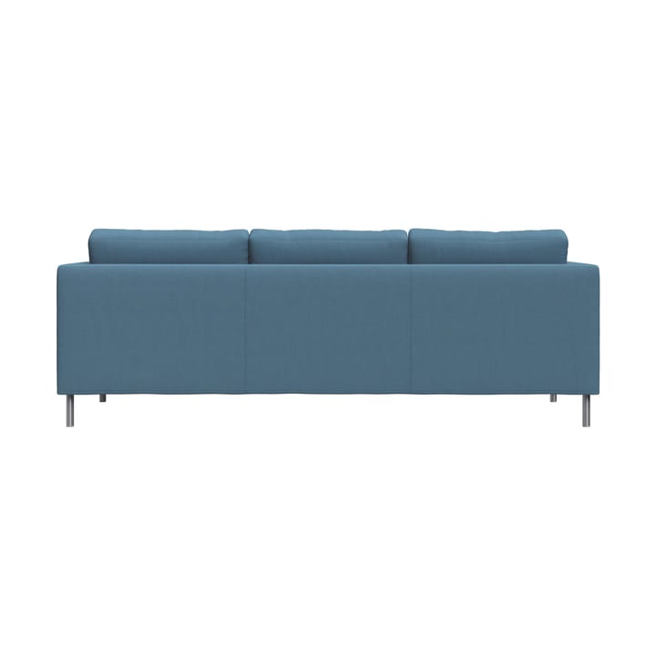 Alex 3-sits soffa, Tyg Hiro Light Blue-aluminiumben Fogia
