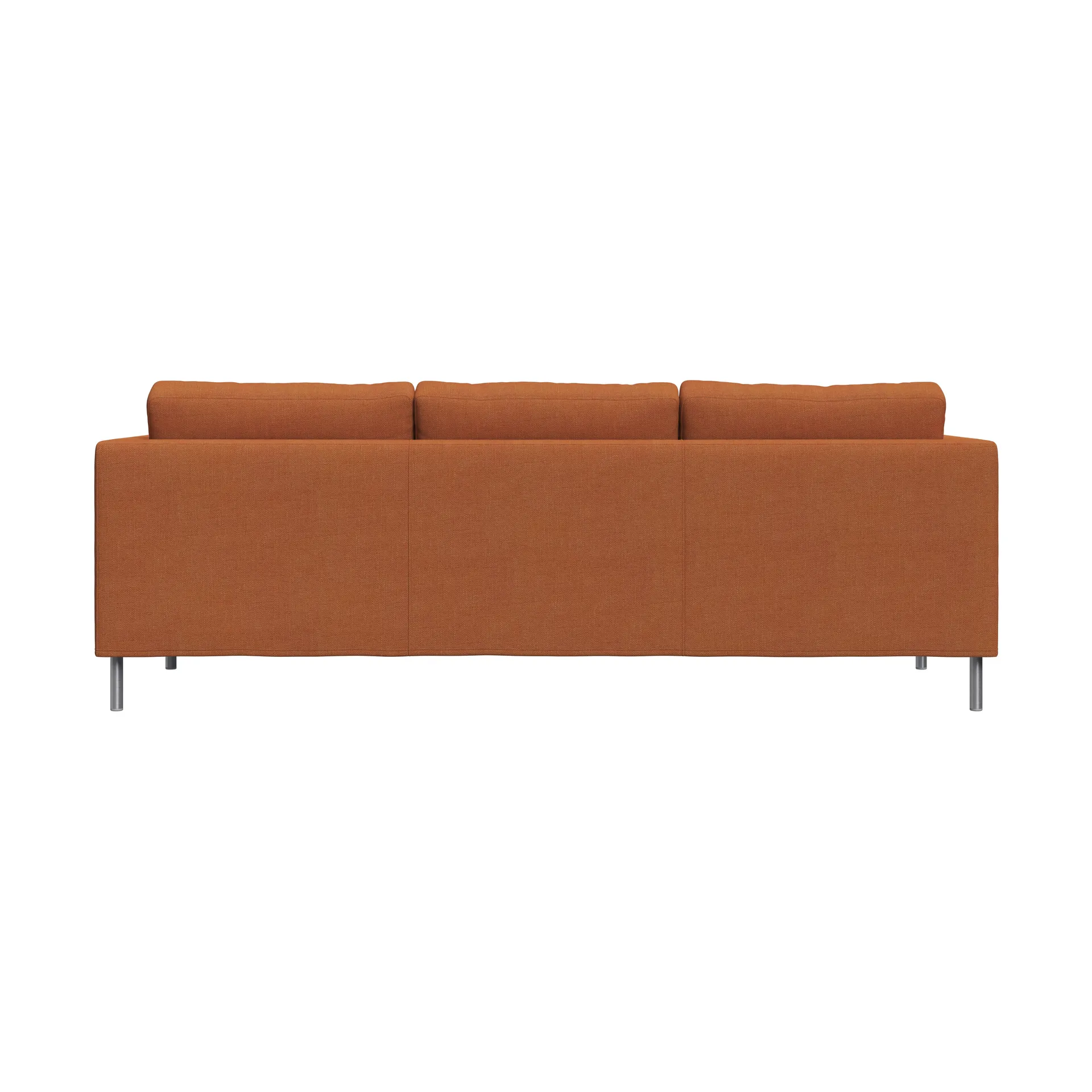 Alex 3-sits soffa, Tyg Hiro Rustred-aluminiumben Fogia