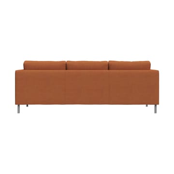 Alex 3-sits soffa - Tyg Hiro Rustred-aluminiumben - Fogia