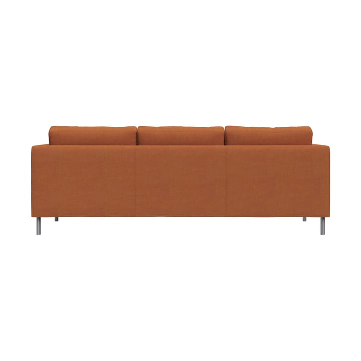 Alex 3-sits soffa, Tyg Hiro Rustred-aluminiumben Fogia
