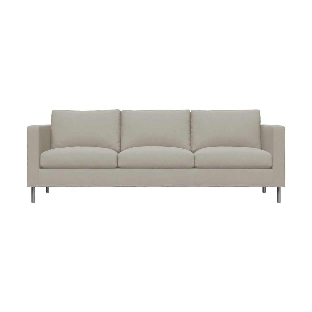 Fogia Alex 3-sits soffa Tyg Hiro Sand-aluminiumben | Skandinavisk Design | Soffor | Beige