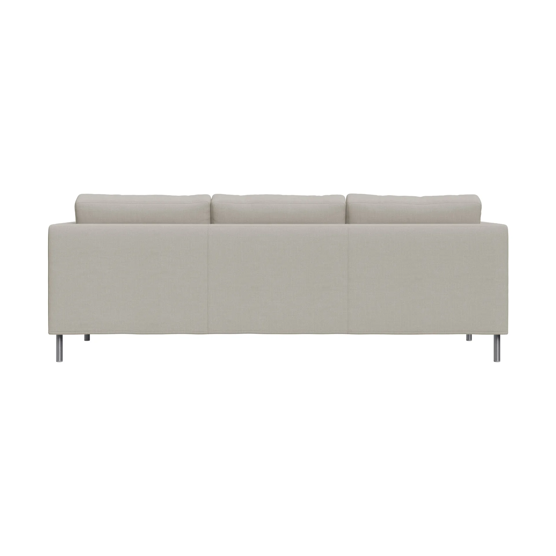 Alex 3-sits soffa, Tyg Hiro Sand-aluminiumben Fogia