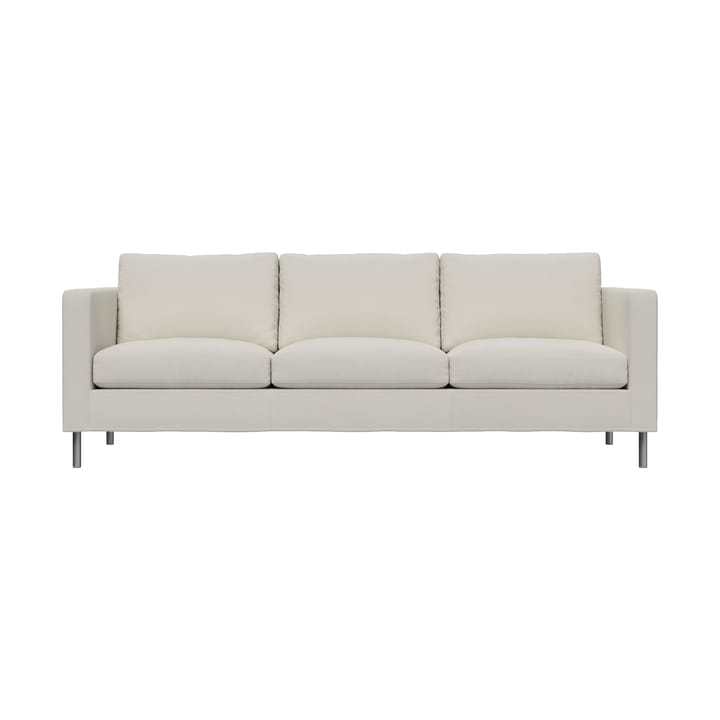 Alex 3-sits soffa - Tyg Hiro White-aluminiumben - Fogia