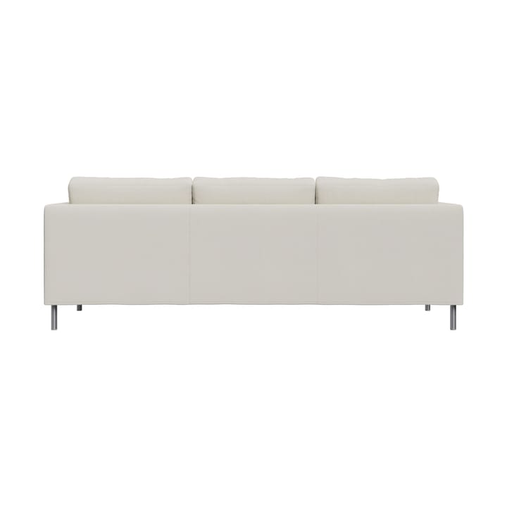 Alex 3-sits soffa, Tyg Hiro White-aluminiumben Fogia