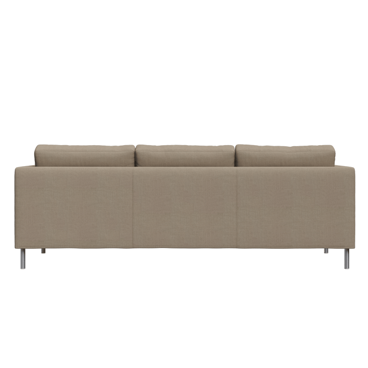 Alex 3-sits soffa - tyg noah 18 mole, aluminiumben - Fogia