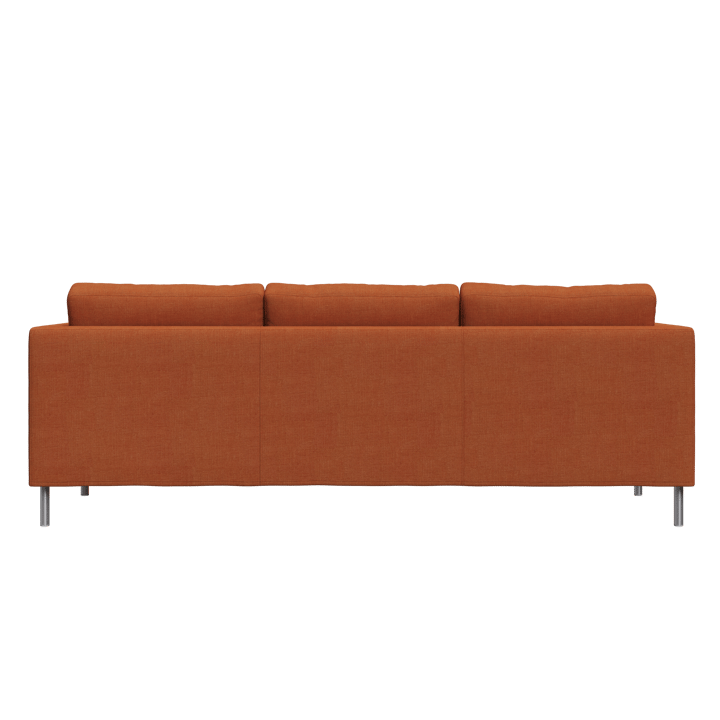 Alex 3-sits soffa, tyg noah 26 rust, aluminiumben Fogia
