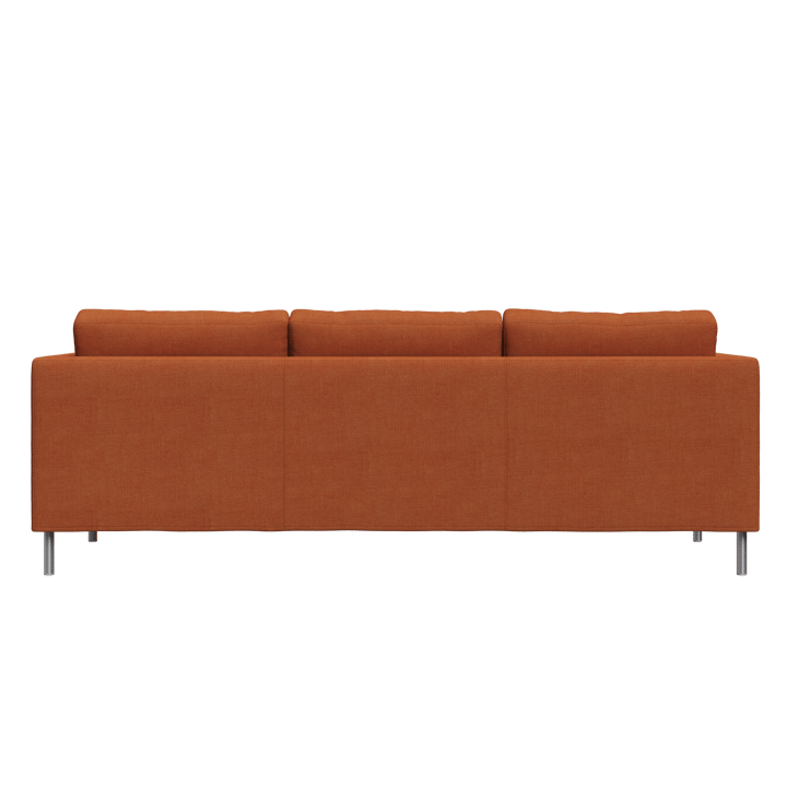 Alex 3-sits soffa - tyg noah 26 rust, aluminiumben - Fogia