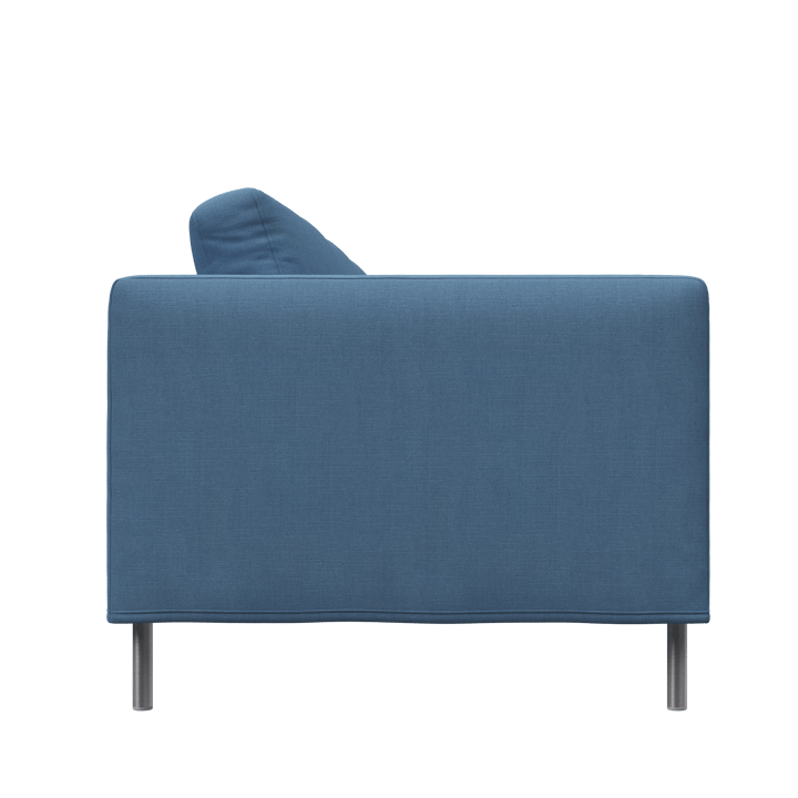 Alex 3-sits soffa - tyg noah 45 blue, aluminiumben - Fogia
