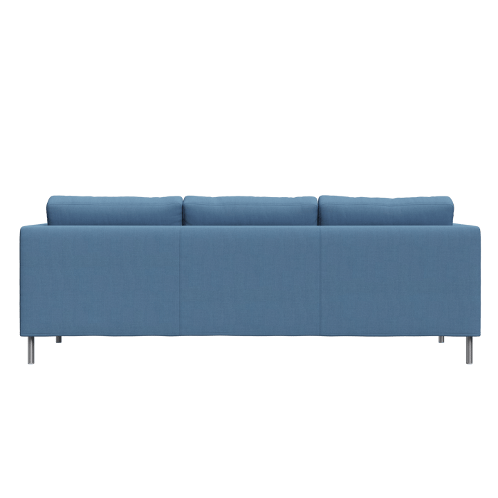 Alex 3-sits soffa - tyg noah 45 blue, aluminiumben - Fogia