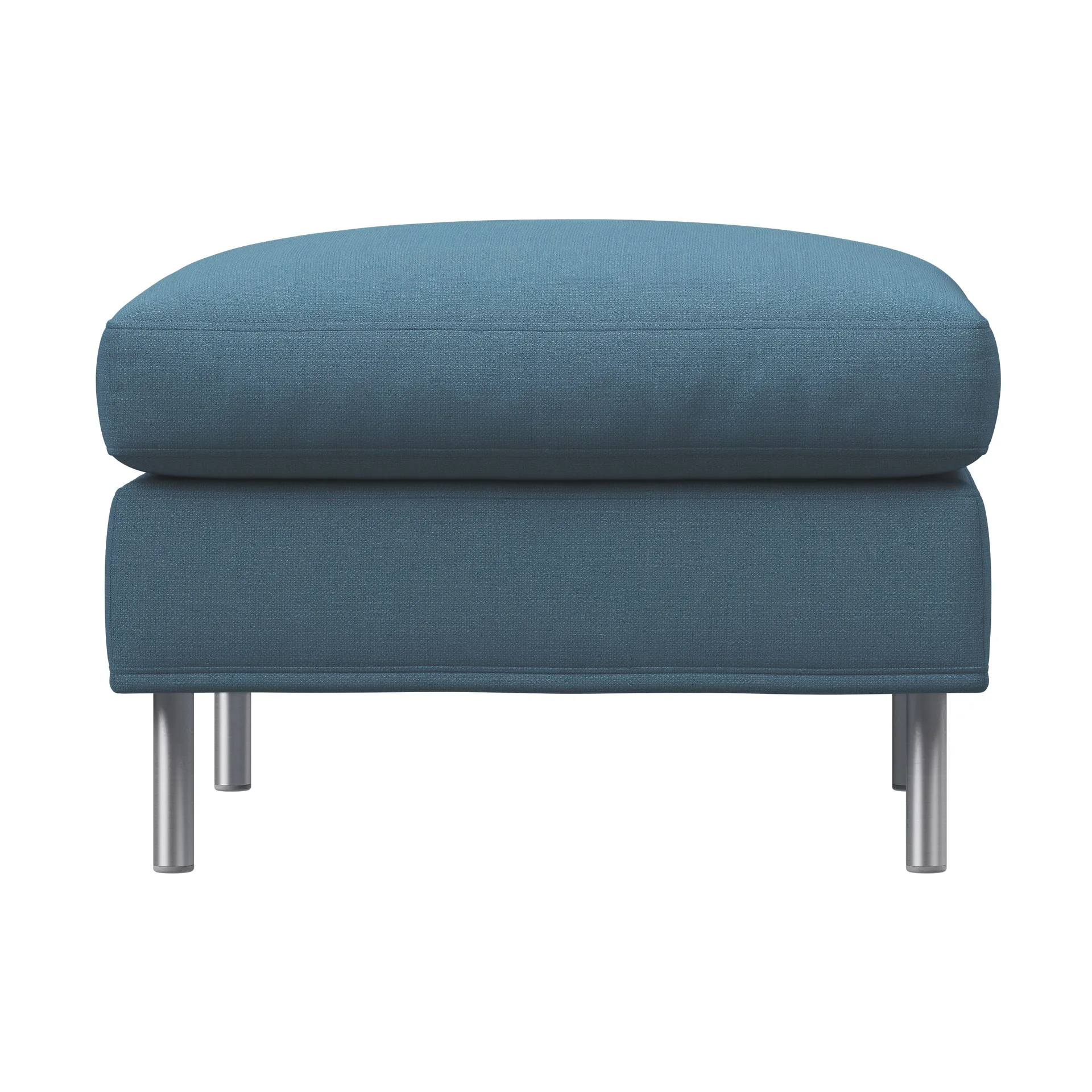 Alex fotpall large, Tyg Hiro Light Blue-aluminiumben Fogia