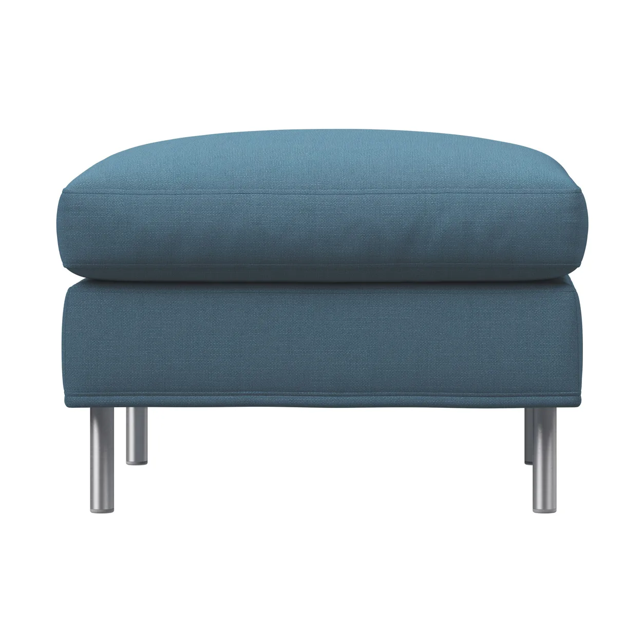 Fogia Alex fotpall large Tyg Hiro Light Blue-aluminiumben