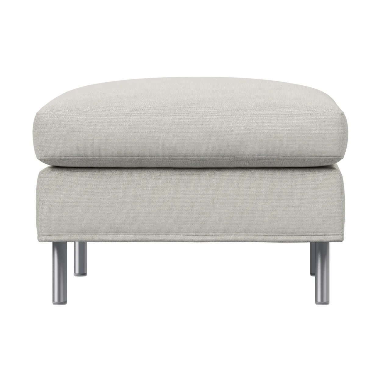 Fogia Alex fotpall large Tyg Hiro White-aluminiumben