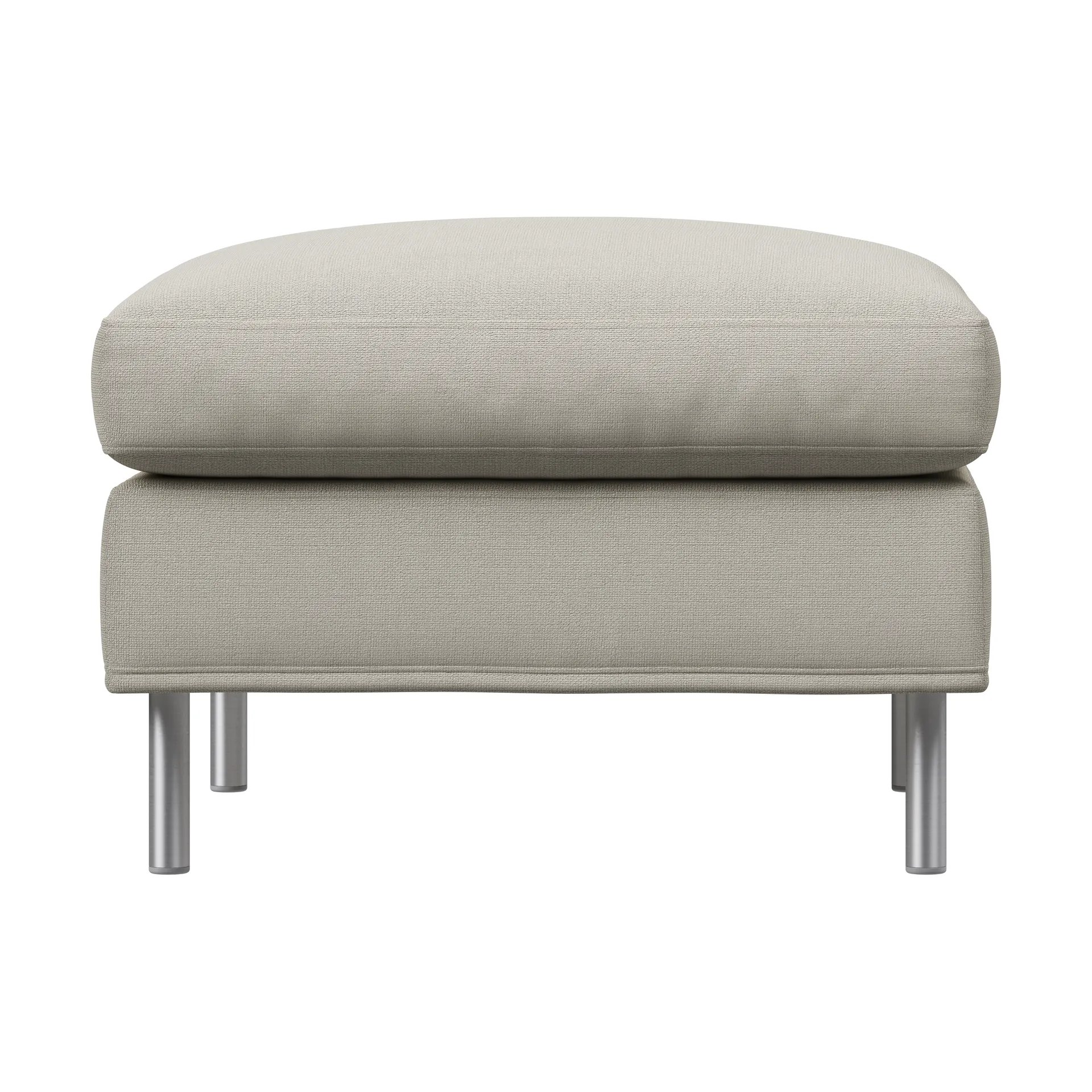 Alex fotpall, tyg noah 07 light beige, large Fogia