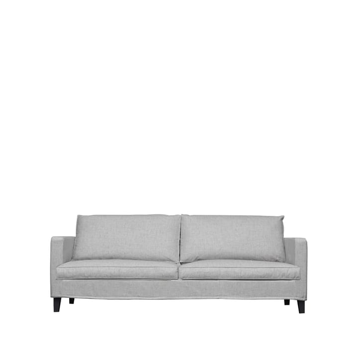 Alex High 2,5-sits soffa - brooklyn 804 mellangrå-svart ek vinklade - Fogia