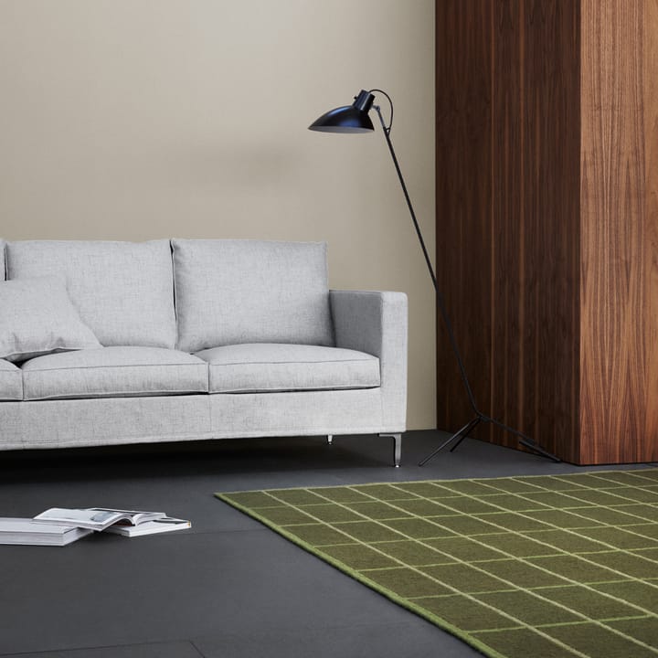 Alex High 2,5-sits soffa - Jade 503 grön-aluminiumben - Fogia