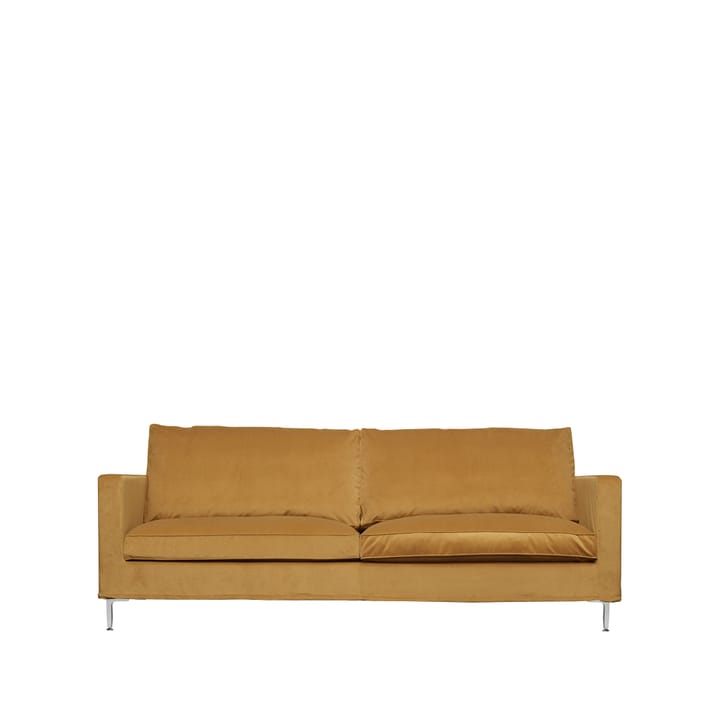 Alex High 2,5-sits soffa - Jade 907 ockra-aluminiumben - Fogia