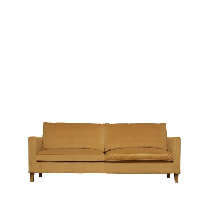 Alex High 2,5-sits soffa - jade 907 ockra-oljad ek vinklade - Fogia