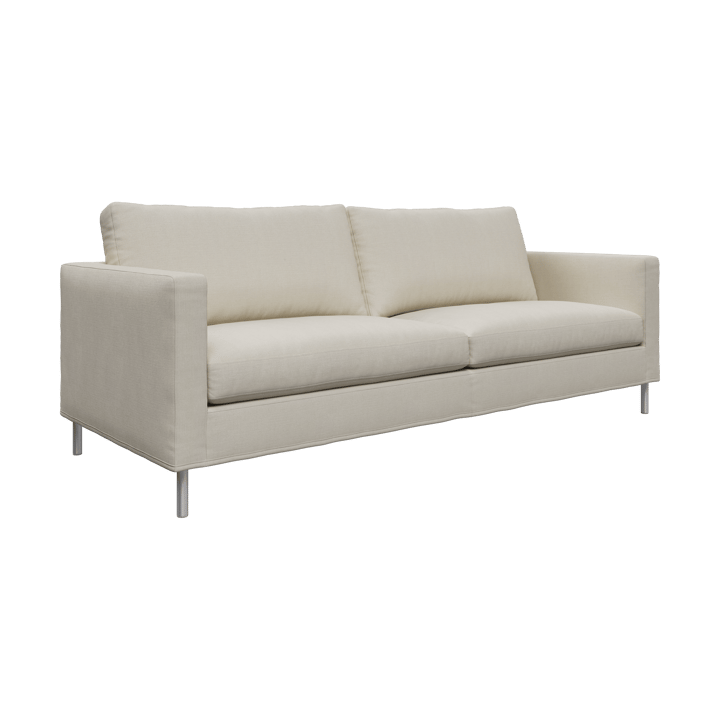 Alex High 2,5-sits soffa, Noah 07-light beige-alu ben Fogia