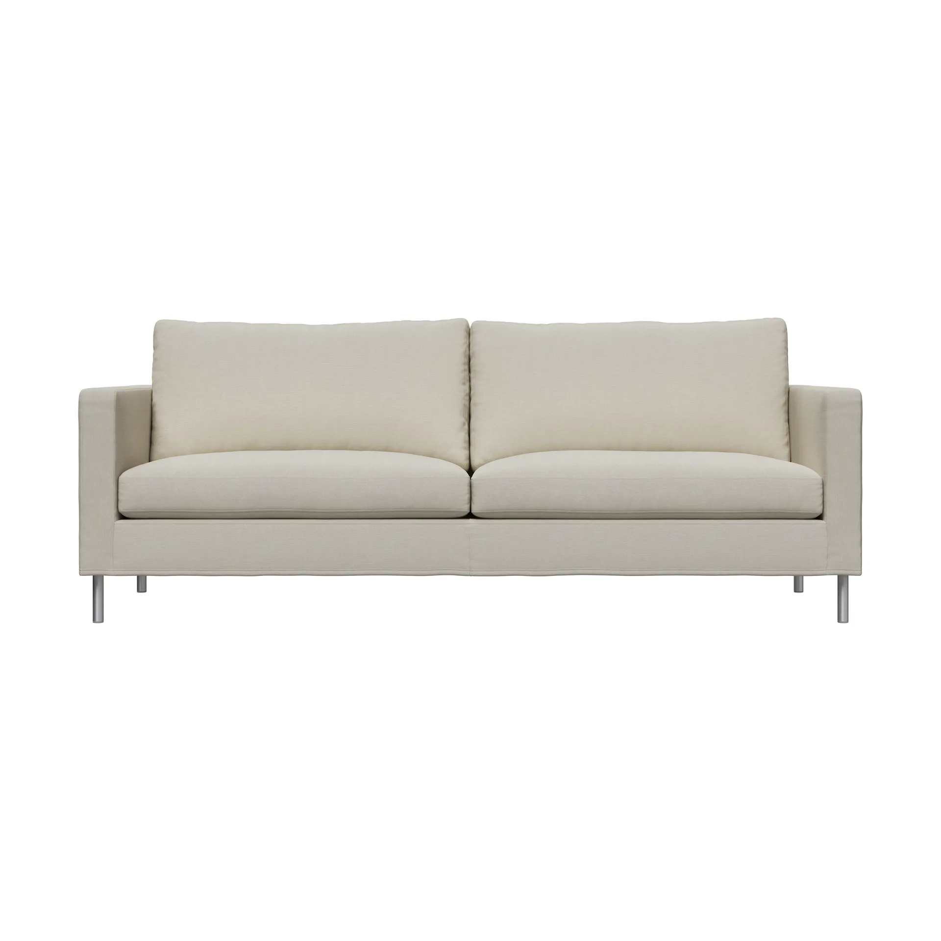 Alex High 2,5-sits soffa, Noah 07-light beige-aluminiumben Fogia