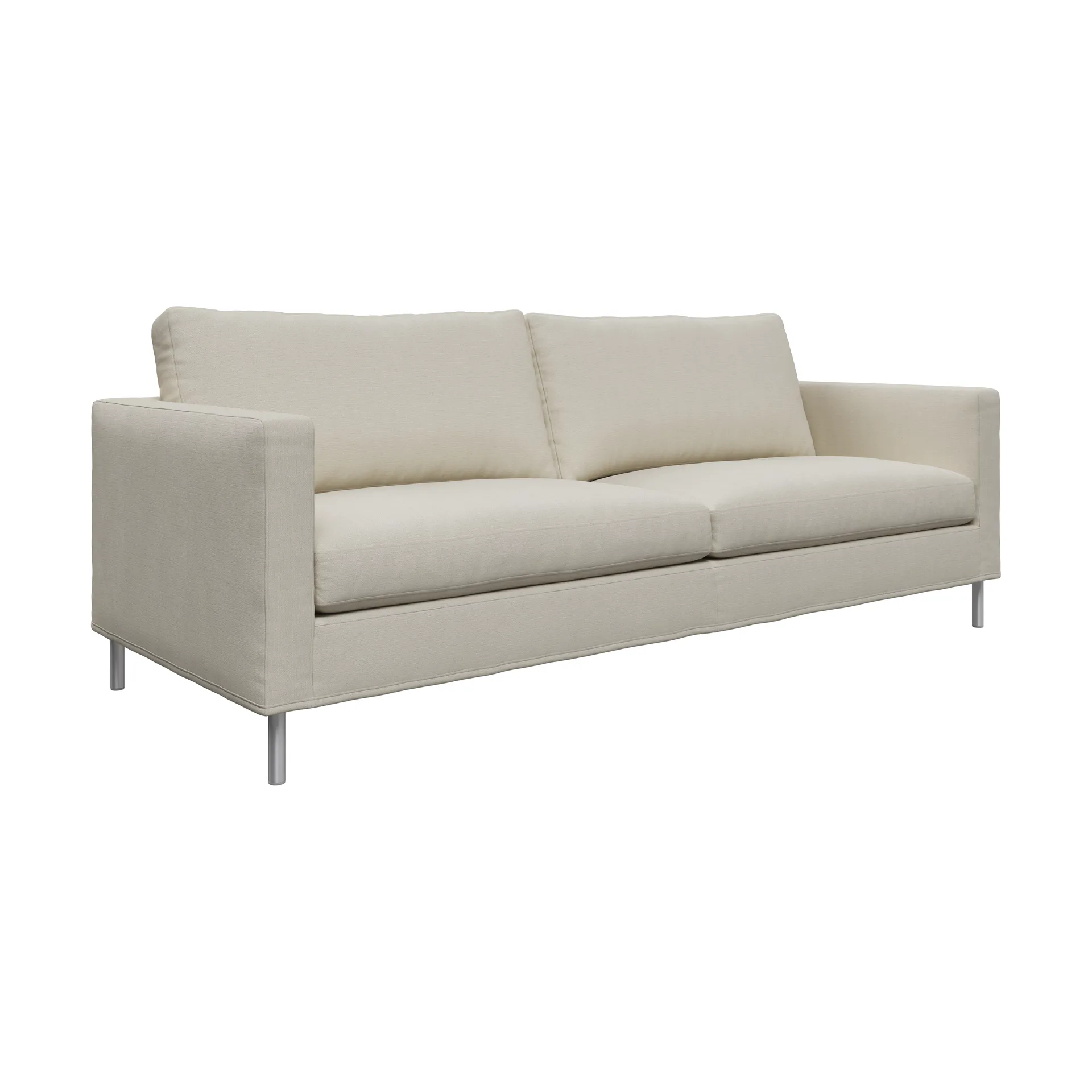 Alex High 2,5-sits soffa, Noah 07-light beige-aluminiumben Fogia